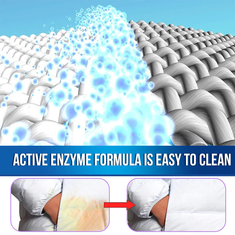 Agent de détachage de vêtements à enzymes actives
