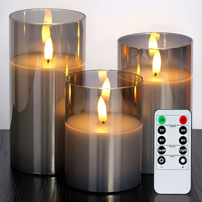 FlameFree Ensemble de Bougies LED – Éclairage Ambiant Élégant pour Intérieur et Extérieur