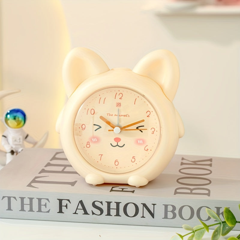 KittyGlow Horloge – Petite Réveil Chat avec Lumière LED