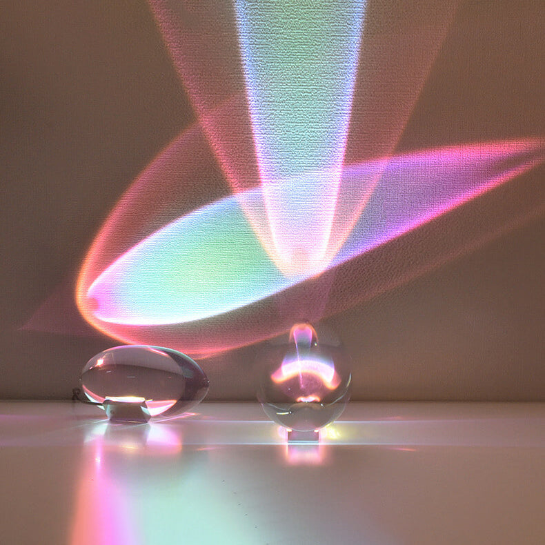 Floroux LED table lamp | Creative crystal projector | Angel eye design | Color changing + remote control