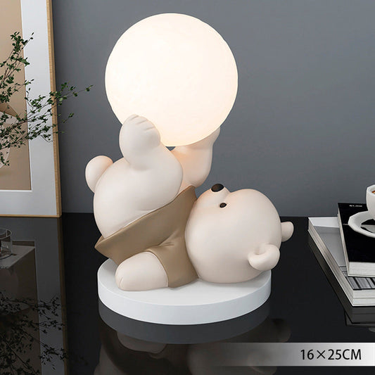Floroux Touch Lampe | LED veilleuse ours en peluche | lumière d'ambiance & décoration de chambre d'enfant