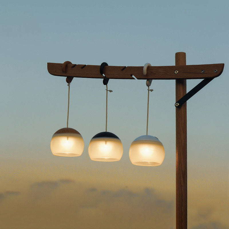 Floroux LED camping lamp minimalist | Rechargeable via USB | Portable and hanging | 3/4 brightness levels | Outdoor light