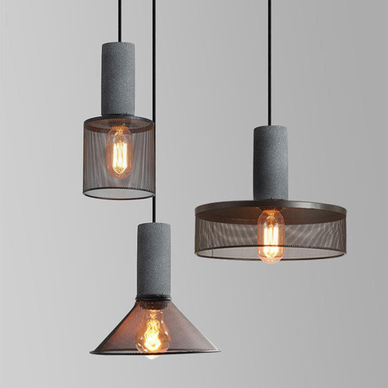 Floroux Industrial Design Hanging Light in Concrete | Cylindrical Shape | Modern Look | Perfect for the Living Room