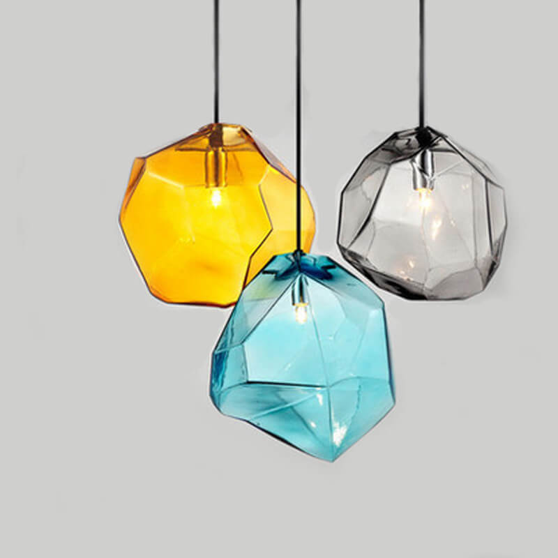 Floroux Suspension Light | Modern Glass Design | Irregular Shape | Living Room Light