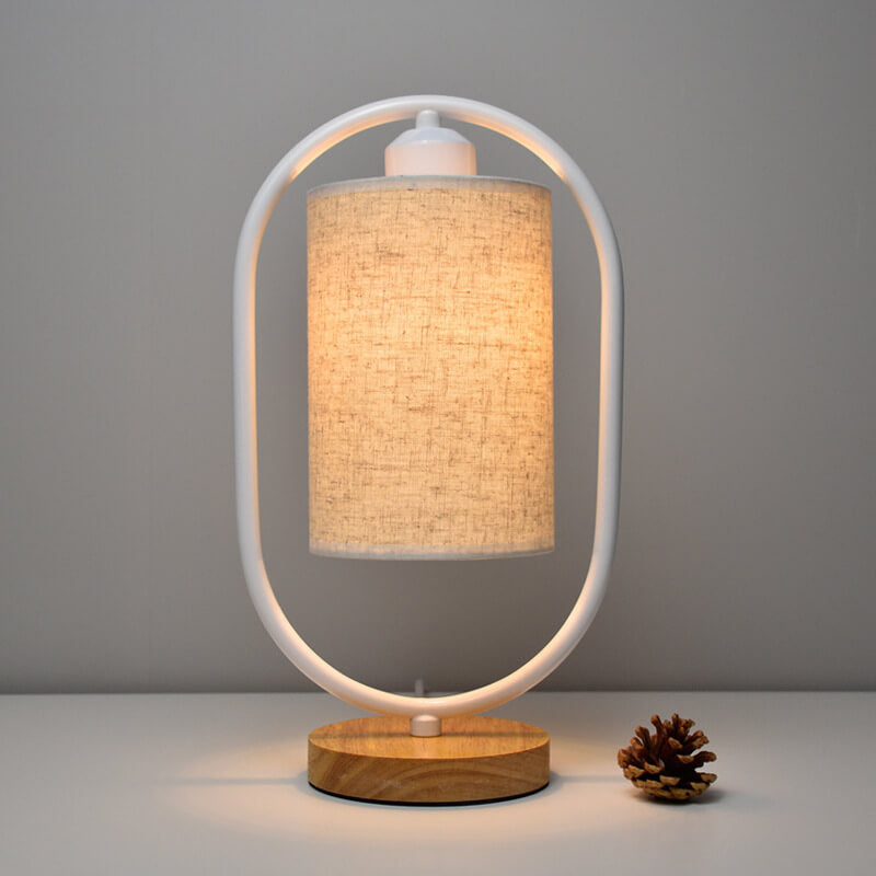 Floroux Lampe de Table Nordic | Dimmable | Abat-jour en Lin | Éclairage LED pour la Maison
