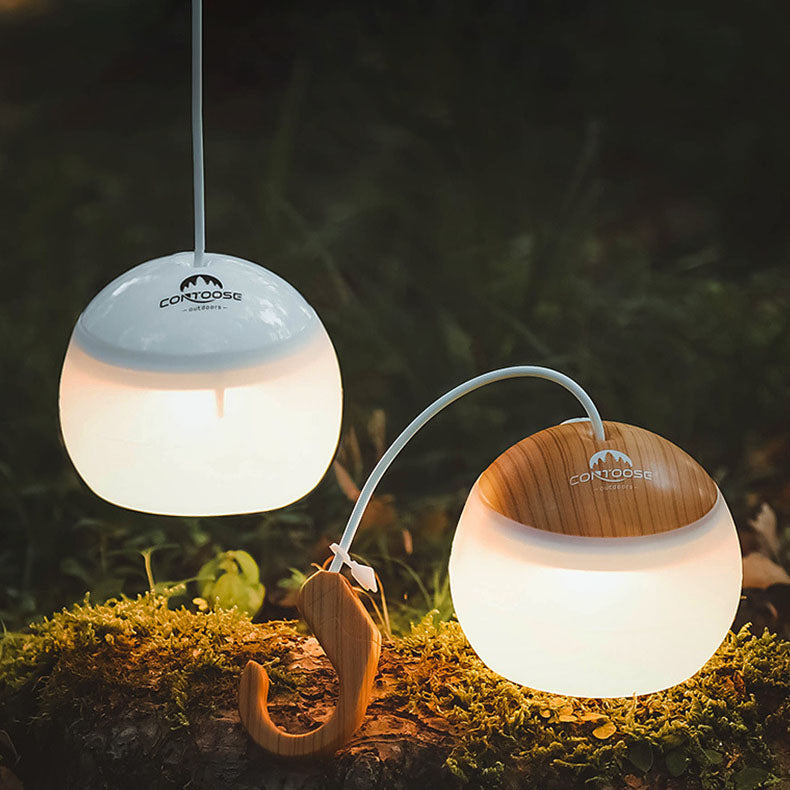 Floroux LED camping lamp minimalist | Rechargeable via USB | Portable and hanging | 3/4 brightness levels | Outdoor light