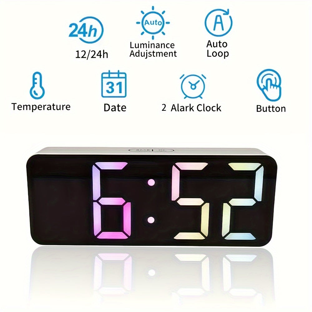 TimeGlow – Réveil LED élégant avec fonction de gradation