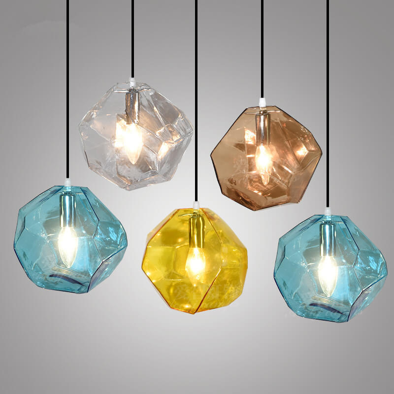 Floroux Suspension Light | Modern Glass Design | Irregular Shape | Living Room Light