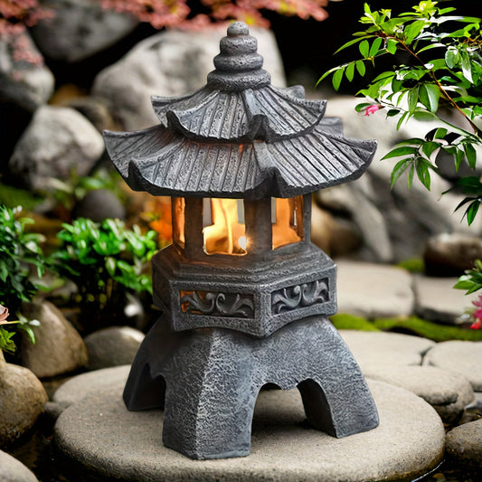 LumiGlow Lanterne - Décoration de Jardin Zen à Énergie Solaire