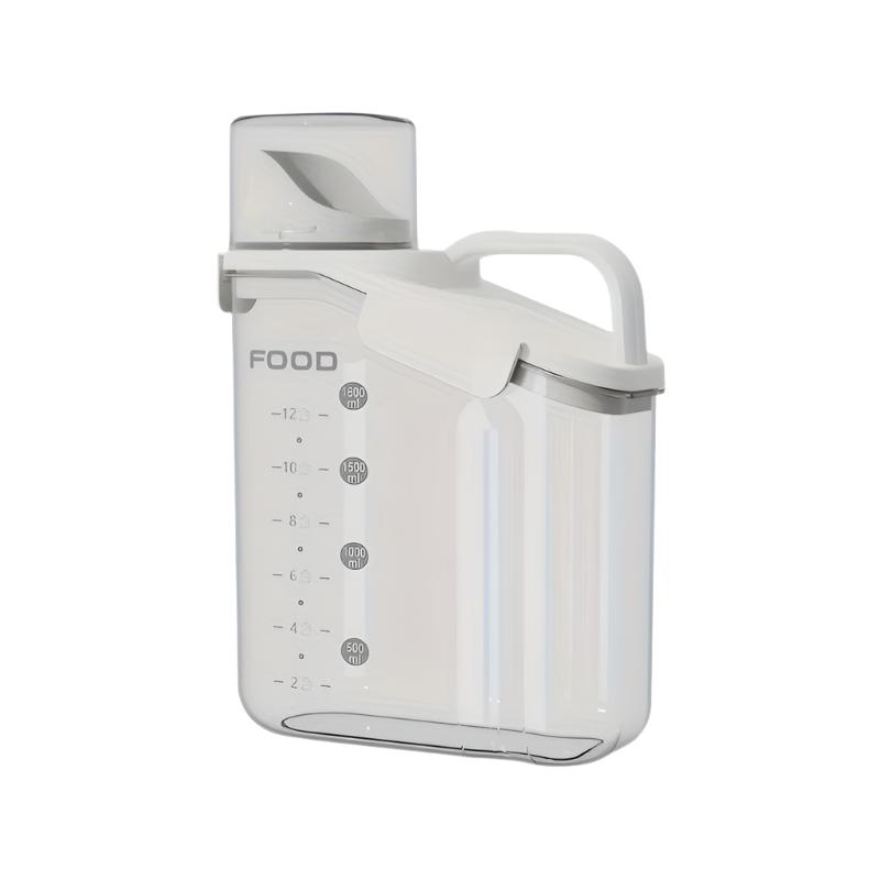 Conteneur de stockage pour aliments pour animaux | Résistant à l'humidité avec verre doseur pour un nourrissage facile