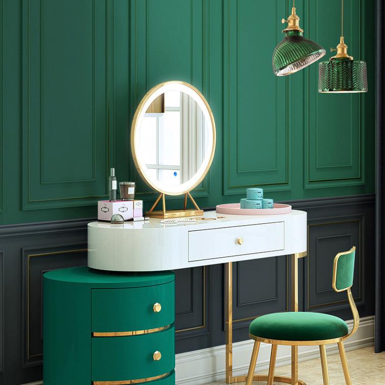 Floroux Chandelier Vintage Nordic | Brass & Green Glass | Pendant Lamp 1/2/3 Lights | Elegant Design