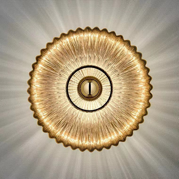 Floroux Vintage Wall Sconce | Textured Glass | Timeless Design