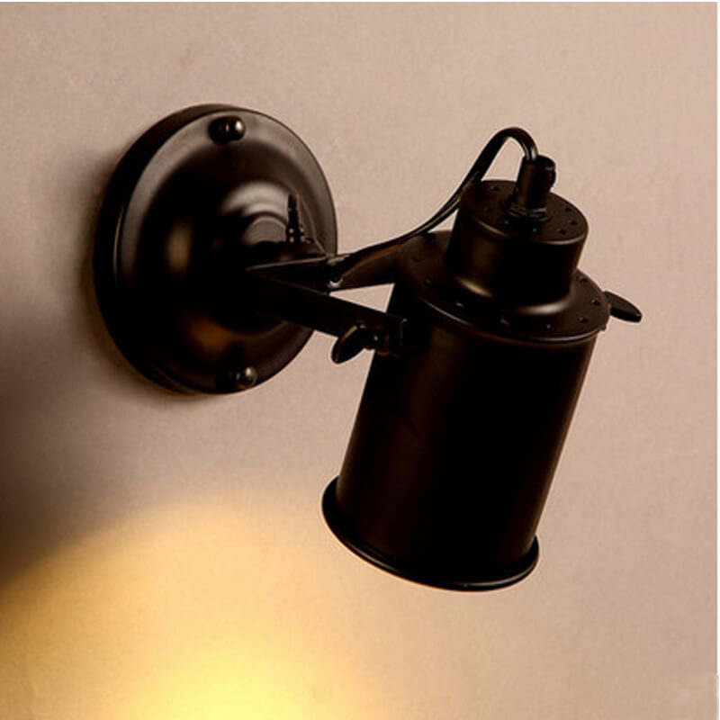 Floroux - lampe murale en fer forgé élégante avec bras réglable pour une ambiance industrielle
