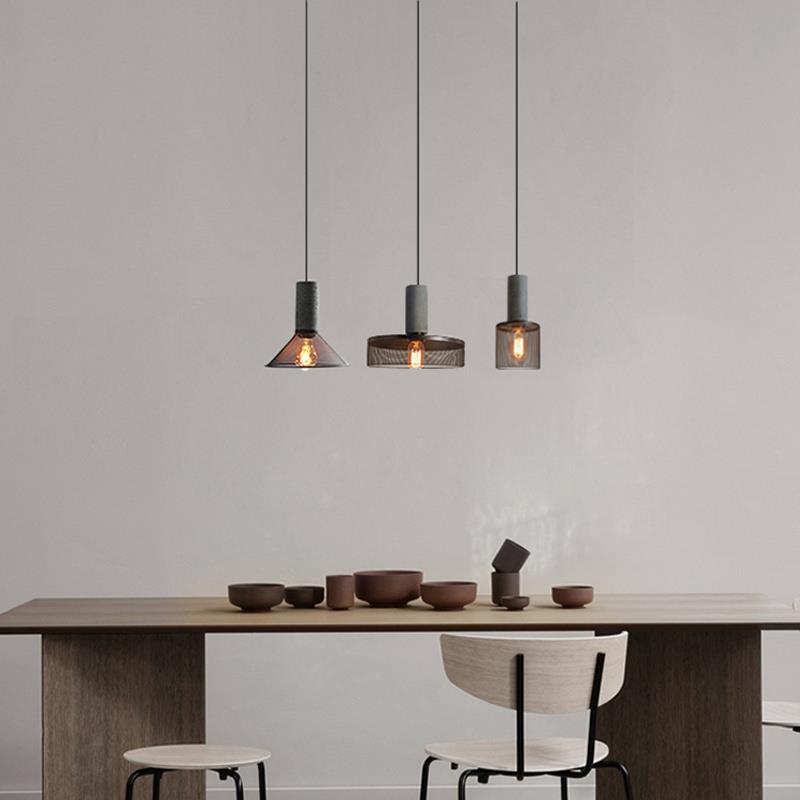 Floroux Industrial Design Hanging Light in Concrete | Cylindrical Shape | Modern Look | Perfect for the Living Room