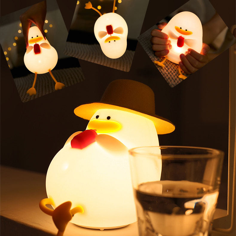 Lampe de nuit LED en silicone Duck