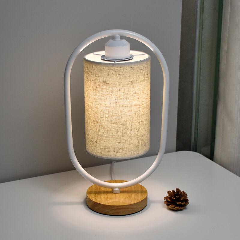 Floroux Lampe de Table Nordic | Dimmable | Abat-jour en Lin | Éclairage LED pour la Maison