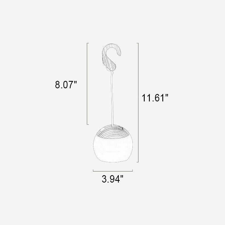 Floroux LED camping lamp minimalist | Rechargeable via USB | Portable and hanging | 3/4 brightness levels | Outdoor light