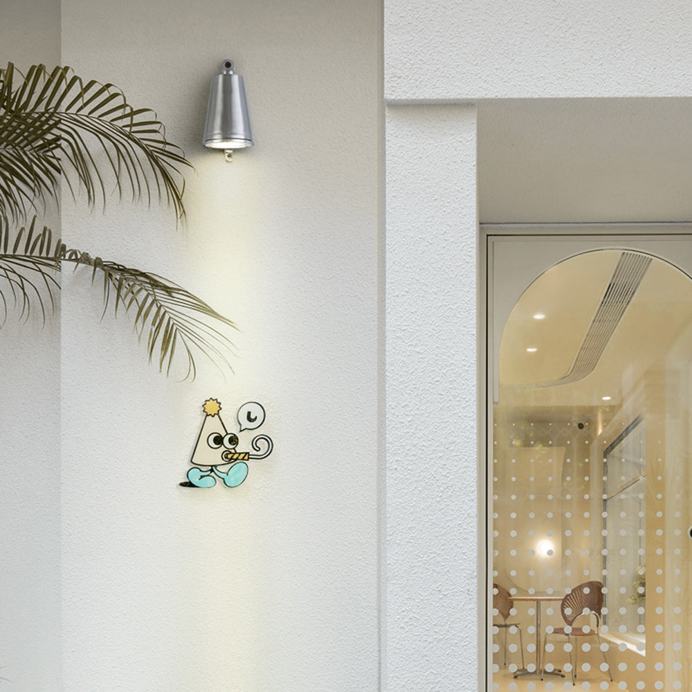 Floroux Lampe Murale Extérieure en Métal en Forme de Cloche