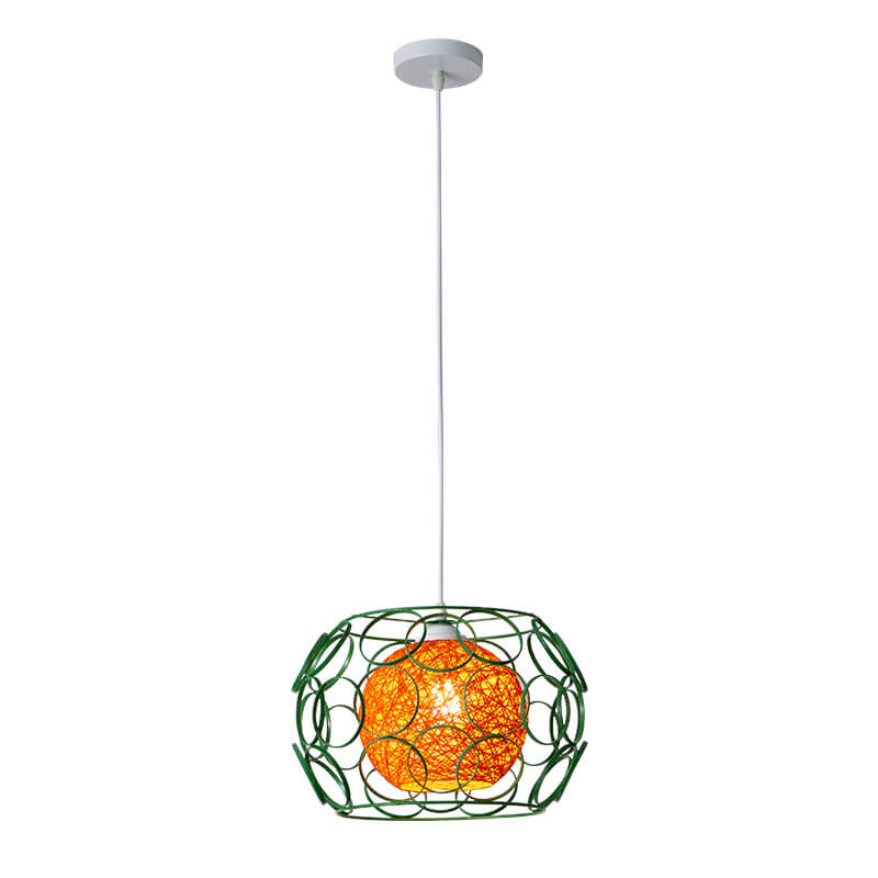 Floroux Creative Pendant Light in Hemp Weaving | Modern Design | Unique Bright Accent | Suspension for Home