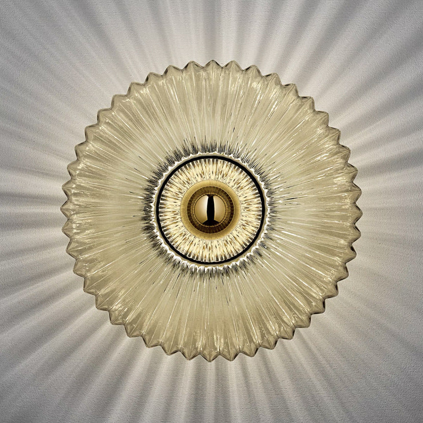 Floroux Vintage Wall Sconce | Textured Glass | Timeless Design