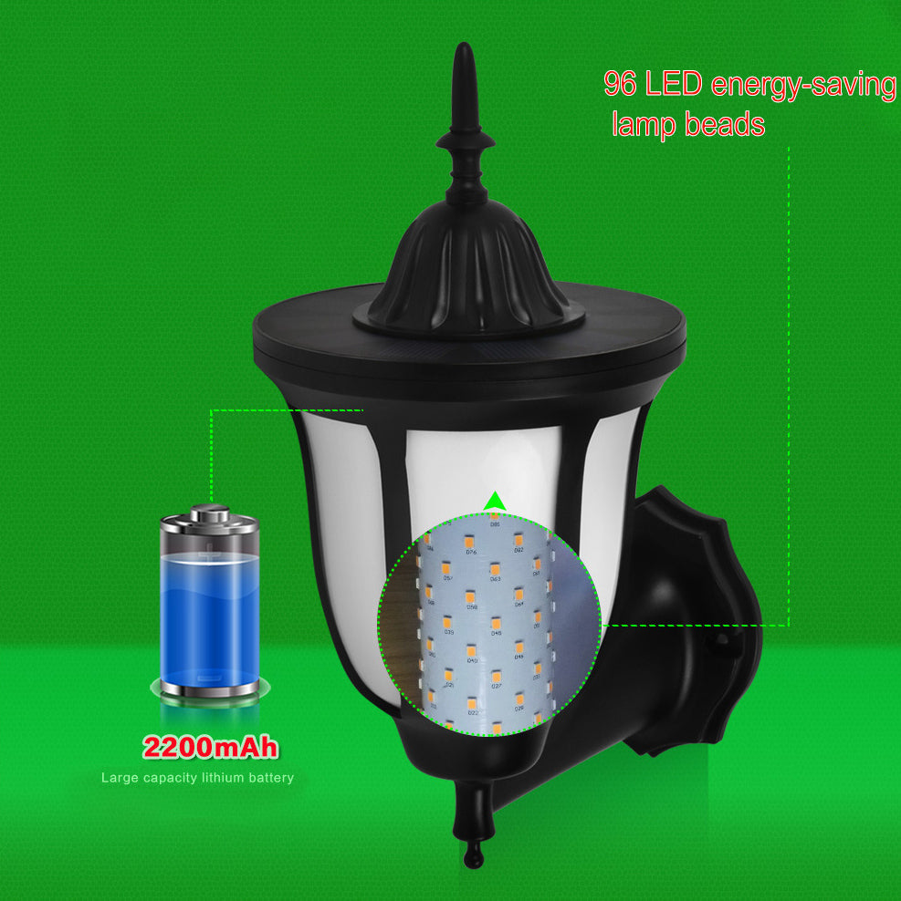 Floroux Solar Lanterns | LED Wall Light | Flame Effect | Waterproof & Outdoor Landscape Lighting