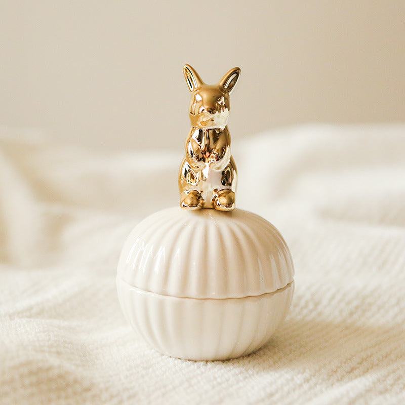 Figurine d'animal Floroux avec poignées, outil de rangement en verre