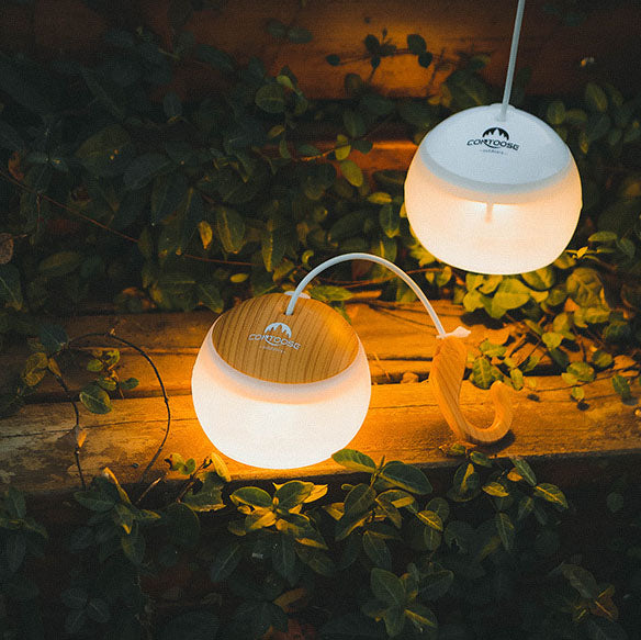 Floroux LED camping lamp minimalist | Rechargeable via USB | Portable and hanging | 3/4 brightness levels | Outdoor light