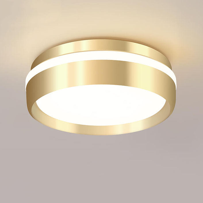 Floroux Nordic Round Luminaire LED Ceiling Light | Minimalist Design | Aluminum & Acrylic | Gold Finish