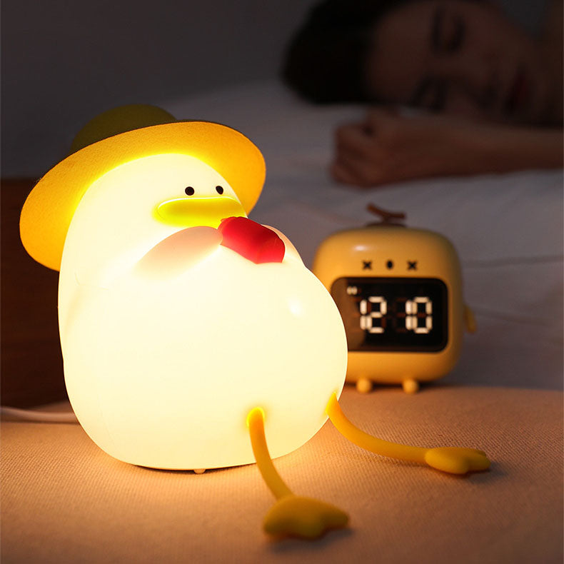 Lampe de nuit LED en silicone Duck