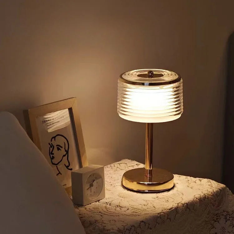 Floroux - Lampe de table LED en forme d'anneau