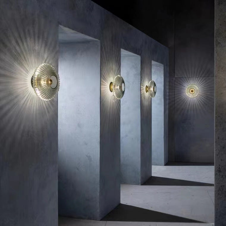Floroux Vintage Wall Sconce | Textured Glass | Timeless Design