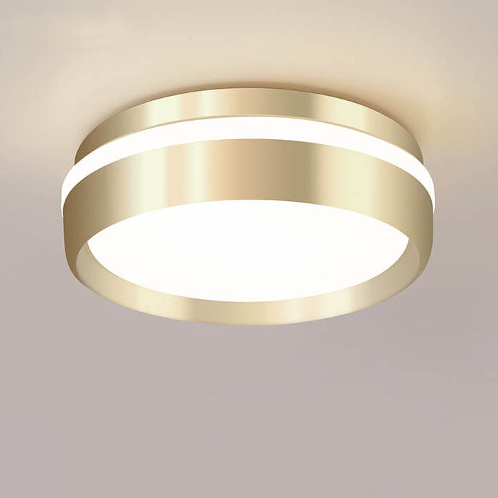 Floroux Nordic Round Luminaire LED Ceiling Light | Minimalist Design | Aluminum & Acrylic | Gold Finish