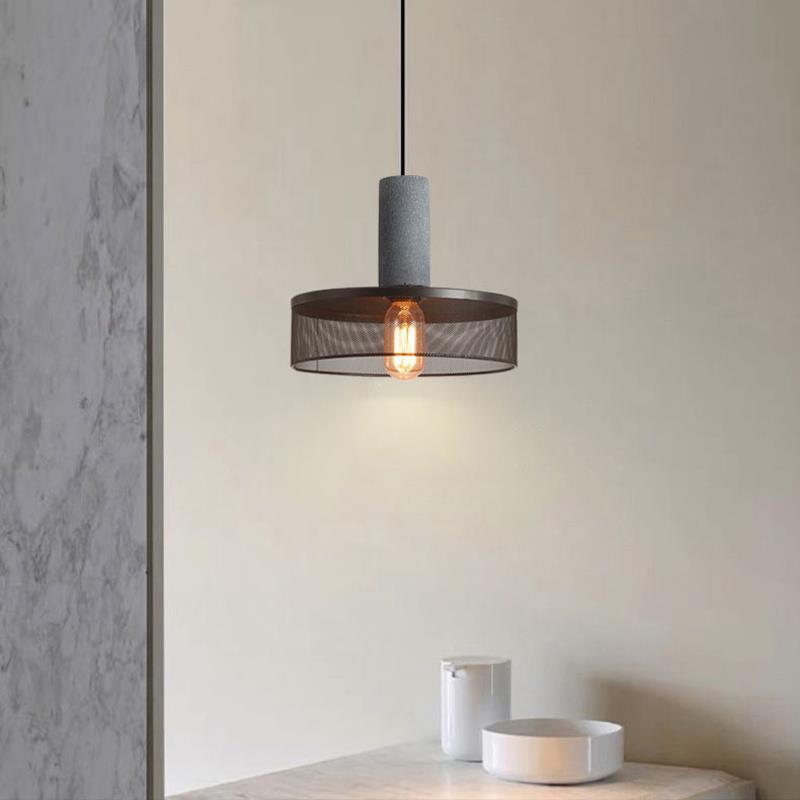 Floroux Industrial Design Hanging Light in Concrete | Cylindrical Shape | Modern Look | Perfect for the Living Room