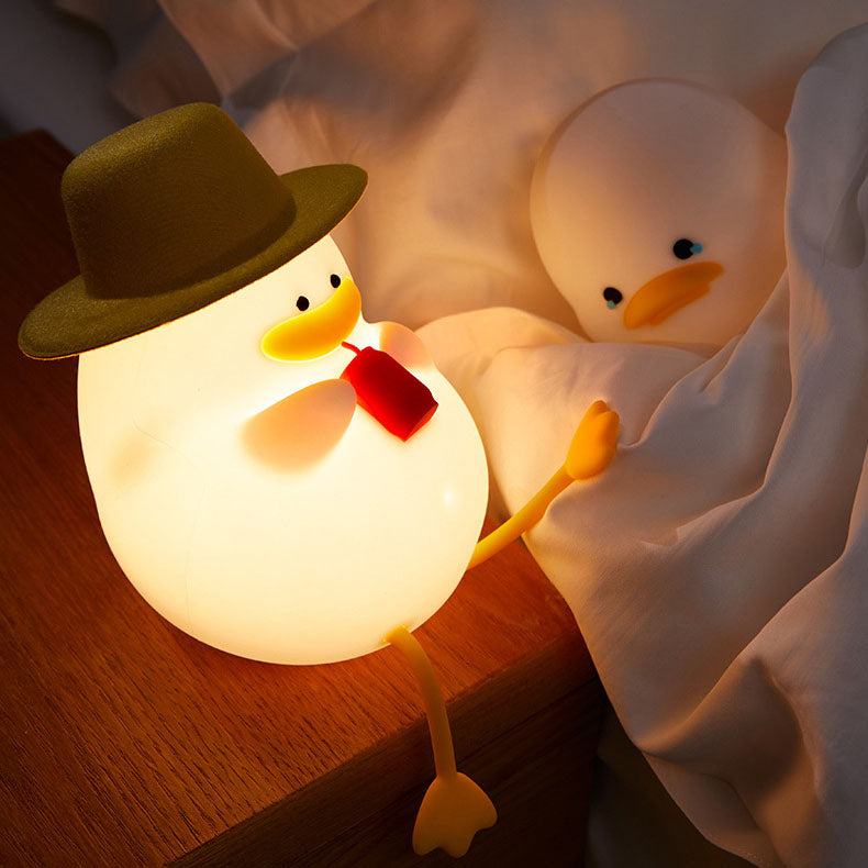 Lampe de nuit LED en silicone Duck