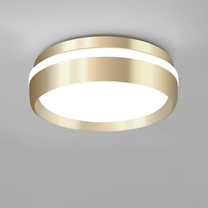 Floroux Nordic Round Luminaire LED Ceiling Light | Minimalist Design | Aluminum & Acrylic | Gold Finish