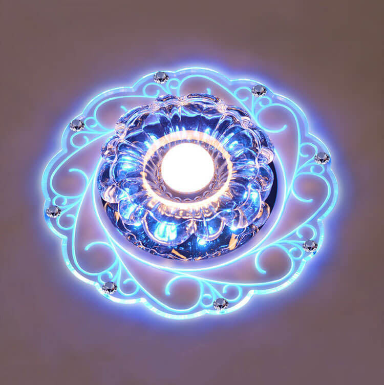 Floroux LED Plafonnier | Conception de Fleur Créative | Lampe de Plafond Ronde | Économe en Énergie & Moderne