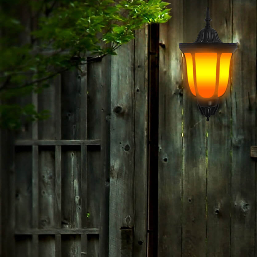 Floroux Solar Lanterns | LED Wall Light | Flame Effect | Waterproof & Outdoor Landscape Lighting