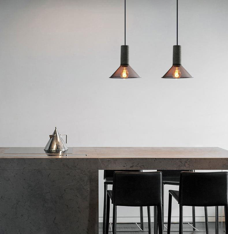 Floroux Industrial Design Hanging Light in Concrete | Cylindrical Shape | Modern Look | Perfect for the Living Room