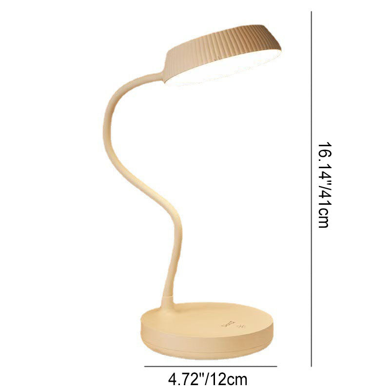 Floroux Lampe de Table LED Minimaliste | Chargement USB | Protection des Yeux | Contrôle Tactile | Design Moderne