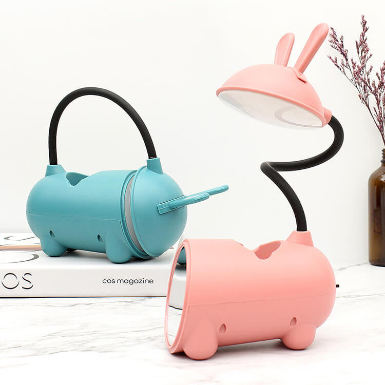 Creative Floroux LED touch lamp with pencil holder | USB charging function | Desk lamp | Children's room decoration