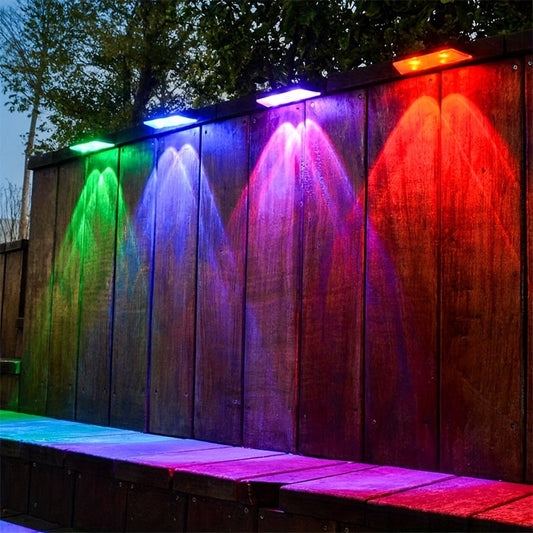 SolarShine Applique Murale - Éclairage Solaire LED Coloré pour l'Extérieur