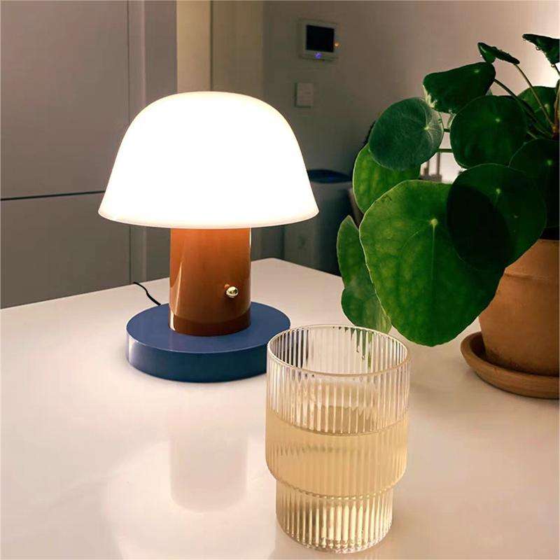 Floroux - Lampe de table style champignon pour une ambiance confortable inspirée de la nature