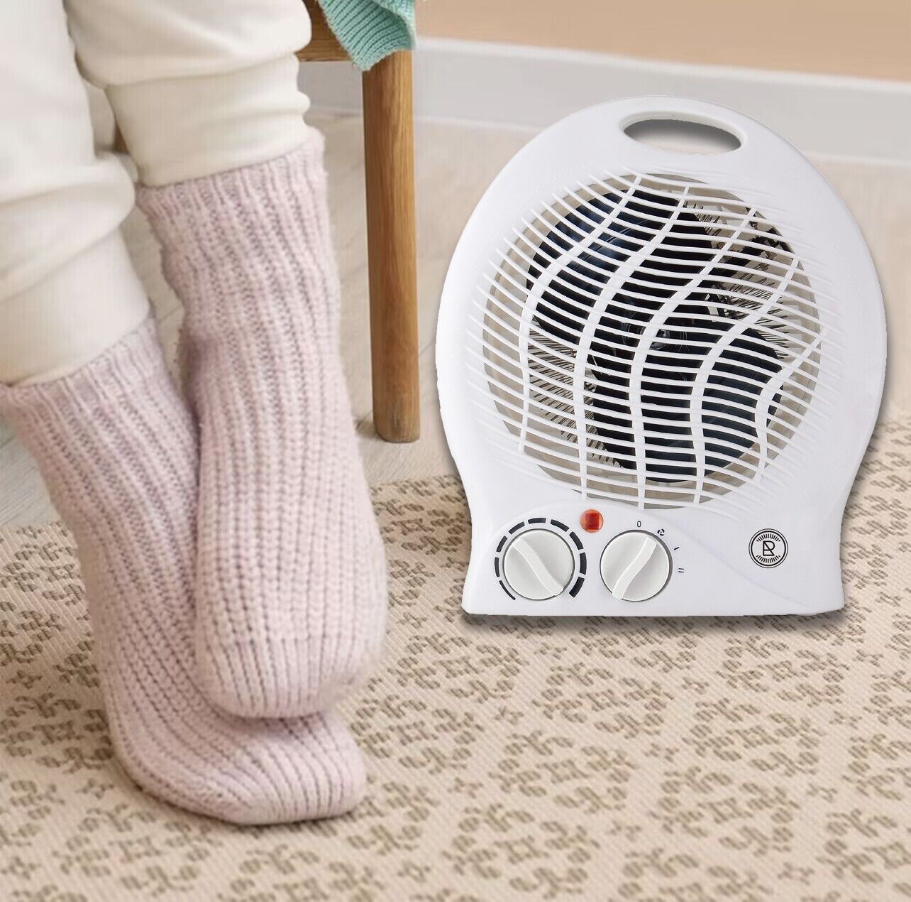 Floroux - Chauffage portable pratique pour des soirées d'hiver confortables