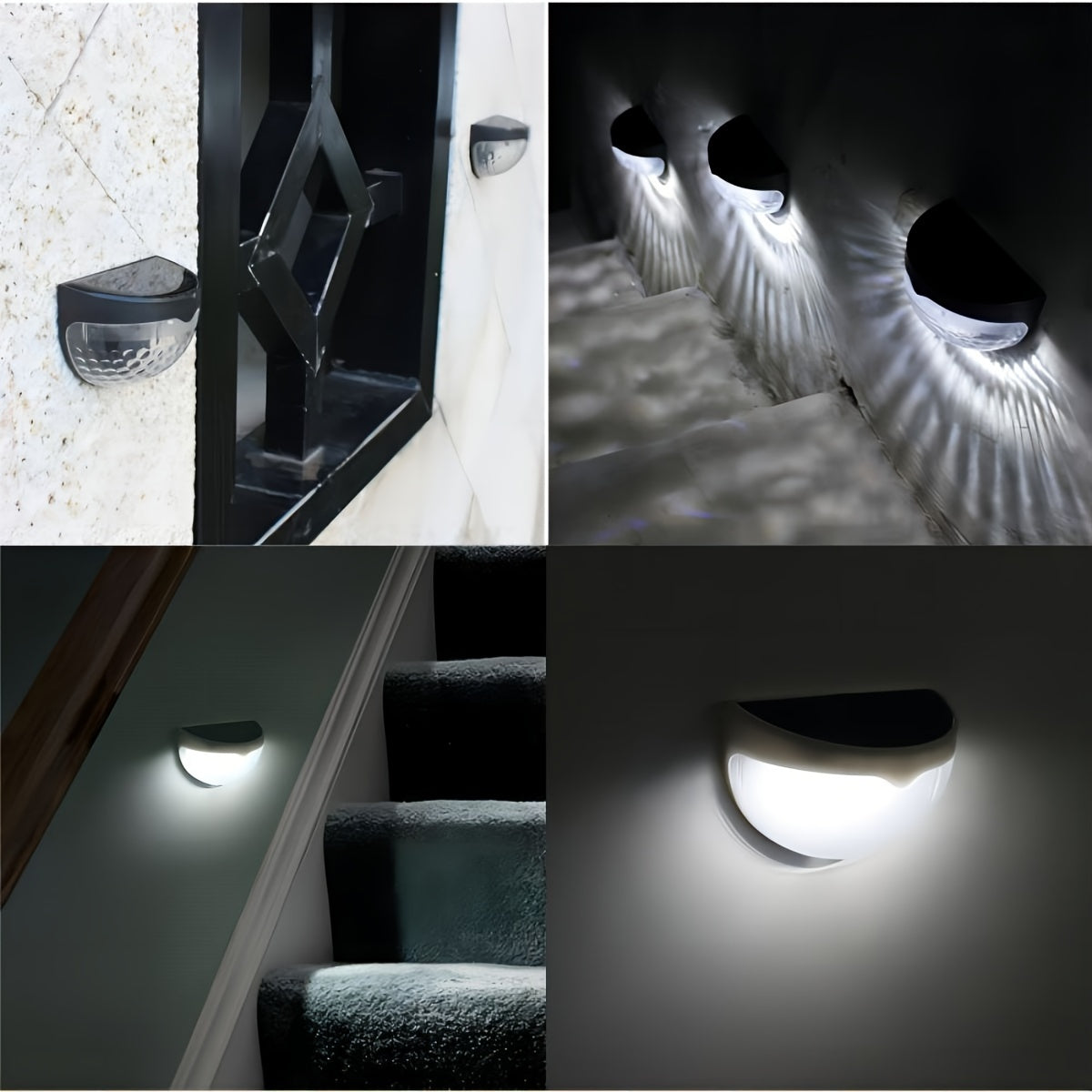 SolarGlow Lampe de clôture – Éclairage extérieur étanche