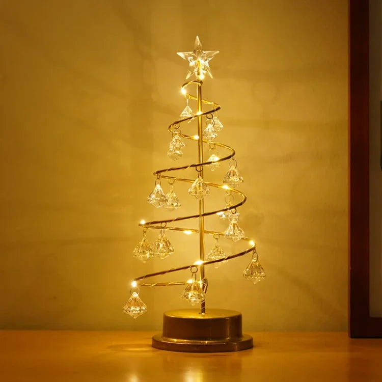 Floroux - Lampe de sapin de Noël LED festive pour une ambiance de vacances chaleureuse