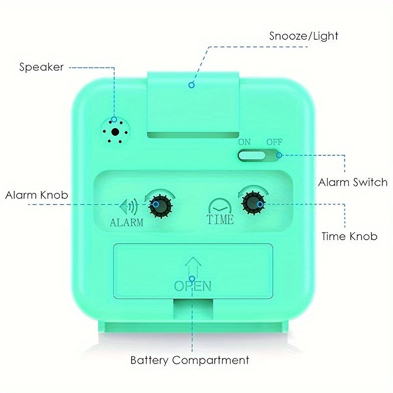 GlowTick Réveil - Horloge LED Élégante avec Veilleuse