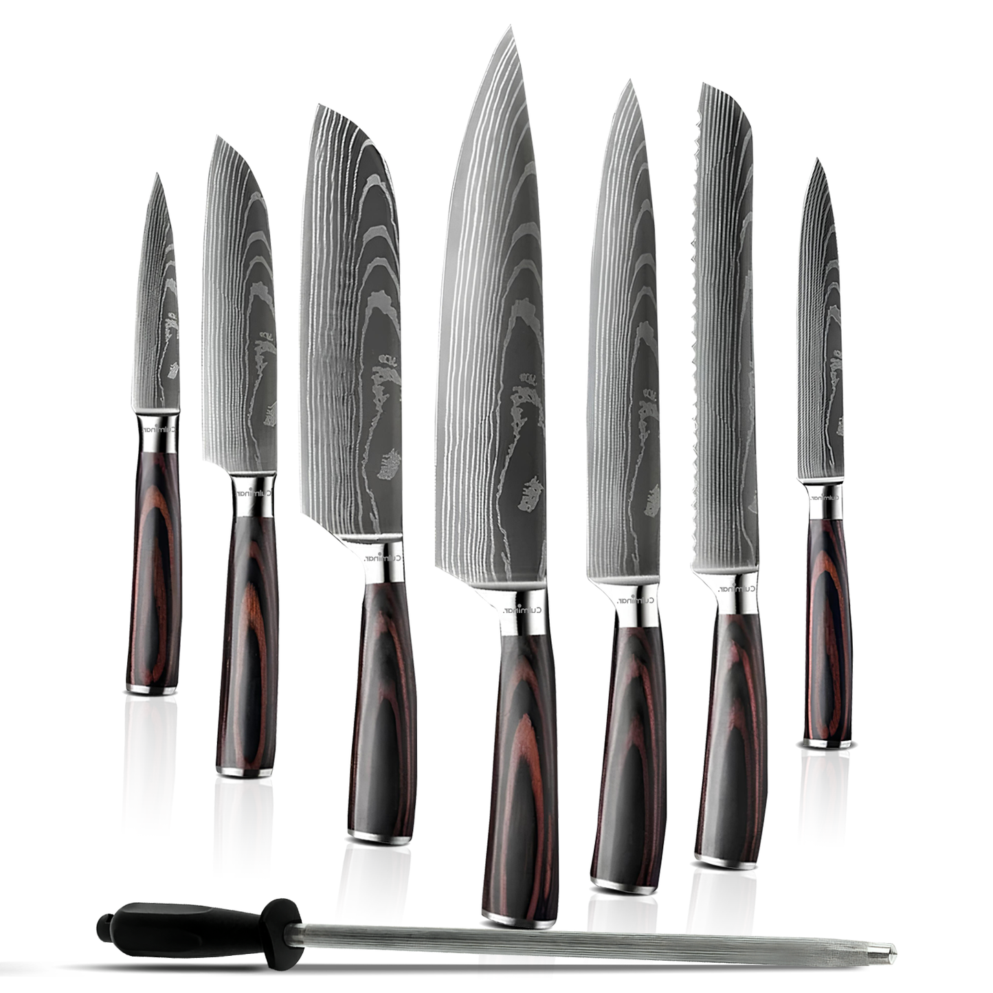 CulinaryMaster - Set de 7 Couteaux Japonais de Luxe
