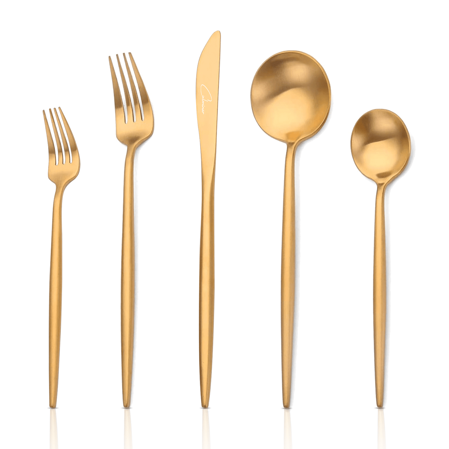 GoudenGlans - Ensemble de Couverts de Luxe de 20 Pièces pour Dîner Élégamment
