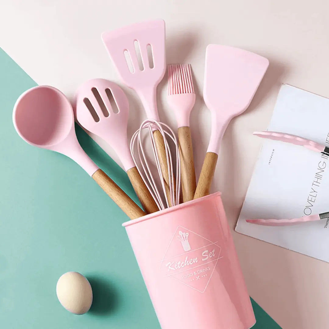 FlexiChef – Ensemble d'ustensiles de cuisine en silicone durable