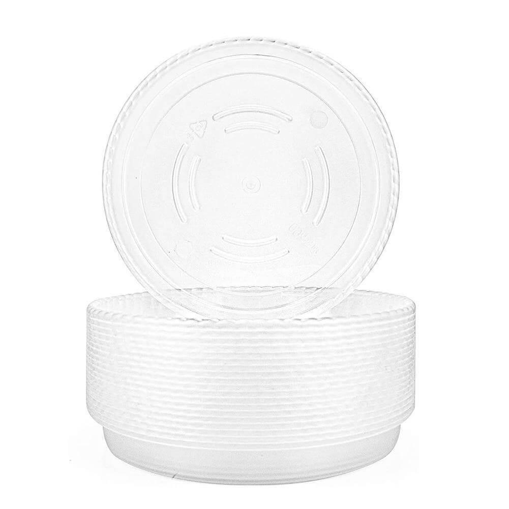 Floroux Ensemble de sous-verres transparents en plastique 10 pièces | Protection des plantes pour la maison et le jardin